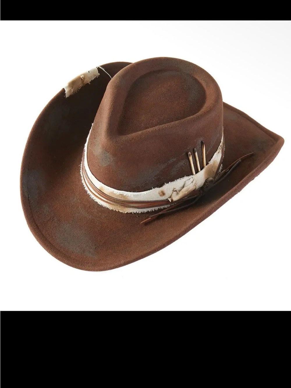 Rustic, cowboy hat - Picture 2 of 3